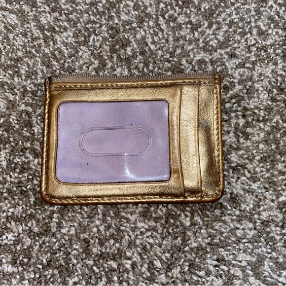 Coach Brown Monogram Card Holder - Picture 2 of 3